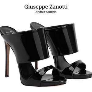 Silver Giuseppe  zanotti Andrea Sandals size 9. Never worn. Only tried on